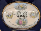 Antique 1905 Lewis   Clark Exposition Portland Oregon Souvenir Bowl Cobalt Blue