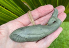 Judah Ashton  M  ori Inanga Pounamu Nz Greenstone Jade Humpback Whale Pendant