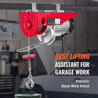 Electric Hoist 2200lbs Crane Winch With Wireless Remote Control 1600w 110v