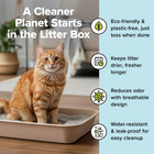Eco-friendly Large Cat Sifter Litter Box With Scoop - Set Of 6