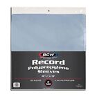 100 Bcw Vinyl   Record Sleeves Outer Plastic Lp Album Cover Bags 33 Rpm New