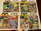The Batman Animated Series Mcdonalds Happy Meal Boxes 1993 Vintage Set Of 4 New
