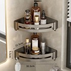 Corner Shower Caddy Shelf Bathroom Wall Mounted Storage Rack Holder With Hook