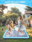 Splash Pad For Dogs  79  Large Outdoor Non-slip Sprinkler  Thicker Wading Poo   