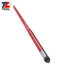 49  Square Hay Bale Spear 4500 Lb Capacity Quick Attach For Skid Steer Red 1pack