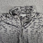 Peter Millar Crown Sport Mens Xxl 2xl Black Camo 1 4 Zip Golf Pullover Jacket