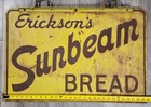 Vintage Erickson s Sunbeam Bread Bakery Store Sign Double Sided Metal 30 X 20