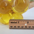 Vintage Mcm Amber Yellow Acrylic Lucite Grapes Cluster Bunch Faux Wood Stem