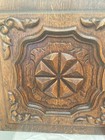French Antique Carved Panel Door Solid Oak Wood  15    X 15    Brittany Britain