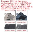 1911 Novak Red Dot Mounting Plate For Burris  Vortex  Viper  Venom  Docter