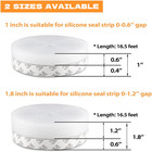 Door Seal Strip Weather Stripping Self Adhesive Bottom Sweep Stopper Rubber