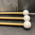 3 Each Vic Firth Orchestral M137 Hard Teflon Keyboard Mallets - Used