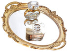 Portplugs Mirrored Tray decorative Mirror For Perfume Organizer Jewelry Dresser