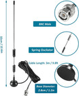 2pcs Police Scanner Antenna Hf Vhf Uhf 20-1300mhz Bnc Male Antenna For Radio Sha