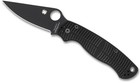 Spyderco Para Military 2  Black G-10  Black Salt Cpm Magnacut Steel  C81gmcbkp2