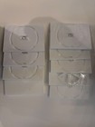 Lot Of 9 White Single Dvd Cases Empty Replacement Disc Holders