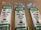 Evergreen Styrene Assorted Rectangle Plastic Tubing Tube  14  Long  3 Sizes Pks 