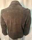 Vintage Schott Suede Leather Trucker Jacket Black Size 40 Made In Usa Authentic