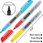 24 Pack Permanent Marker Set  12 Assorted Colors  Fine Point Tip  Fast Dry 