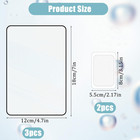 5pcs Page Magnifier  3 X Magnifying Glass For Reading  Lightweight Plastic Magn