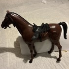 Vintage Louis Marx Johnny West Brown Horse Thunderbolt Brown With Saddle  Bridle