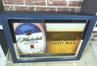 Vintage Michelob Ultra Beer Sign Mirror 26 5 X 20 5 Wood Frame Bar Man Cave 2002