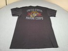 Vintage Usmc Shirt Mens Medium Black United States Marine Corps Us Marines Usa