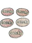 Lot Of 5 Vtg Elreco Oil Gasoline Service  Uniform Hat Patch   s excellent Shape   