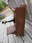 Antique Western Electric Wood Wall Magneto Telephone Crank Bells Receiver Parts