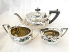 Sterling Silver Three Piece Teaset  616 G  -james Deakin   Sons  Sheffield  1928