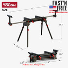 Hyper Tough Hyper Stack Heavy Duty 500-lb Miter Saw Stand  Supports 10  Boards