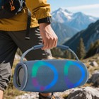 Portable Loud Bluetooth Speaker Wireless Boombox Aux Rechargeable Stereo System