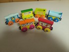 Sesame Street   Winnie Poo Bear Wooden Train Lot  Works With Thomas   Brio