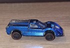 Mattel Hot Wheels 1967 Redline Diecast Ford J-car Blue Made In Usa