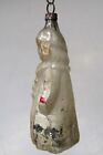 Vintage Antique Glass Girl In Victorian Coat Christmas Ornament Germany