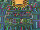 Vintage Handwoven Guatemalan Huipil  Bright Blue   Purple Santa Catrina Palopo