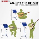 5core Music Stand For Sheet Music Portable Tripod Adjustable Folding Note Holder