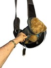 New Dog cat Carrier Sling Bag Purse Pouch For Pet Green gray 15  Easy In out  M