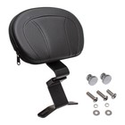 Black Front Driver Backrest Pad For Harley Touring Cvo Road Street Glide 09-23