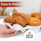 Jumbo Muffin Pan 3 5 Inch Large Muffin Pan 6 Cup Silicone Jumbo Muffintin 1 Pack