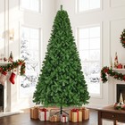 9ft Unlit Artificial Christmas Tree Spruce 2028 Branch Tips Metal Stand