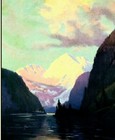 This Is Alaska 1940 Vintage Poster Print Retro Style Mountains Tourism Travel