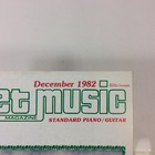 Vintage Sheet Music Magazine December 1982  Standard Piano Guitar  Songbook