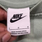Nike Kids Sportswear Crewneck Sweatshirt Sage Green Embroidered Logo Large L