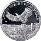 2000-w Platinum American Eagle  10 Pcgs Pr70 Dcam Blue Label - Stock