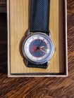 New In Box Pepsi-cola Wavy Face Dial Collectors Watch Glow-in-the Darks Hands
