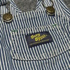 Vintage Oshkosh Bgosh Striped Overalls 24 Months Denim Baby Toddler 90s Blue