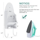 Ironing Board Hanger Wall Mount  Iron Hanger With Ironing Board Rack  Heat Re   