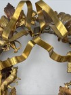 Vtg Dresden Metal 9    Wreath All Seasons Petite Animals Mcm Christmas