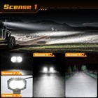 Auxbeam 4  Inch Led Work Light Bar Flood Driving Fog Pods Drl Offroad Atv Truck